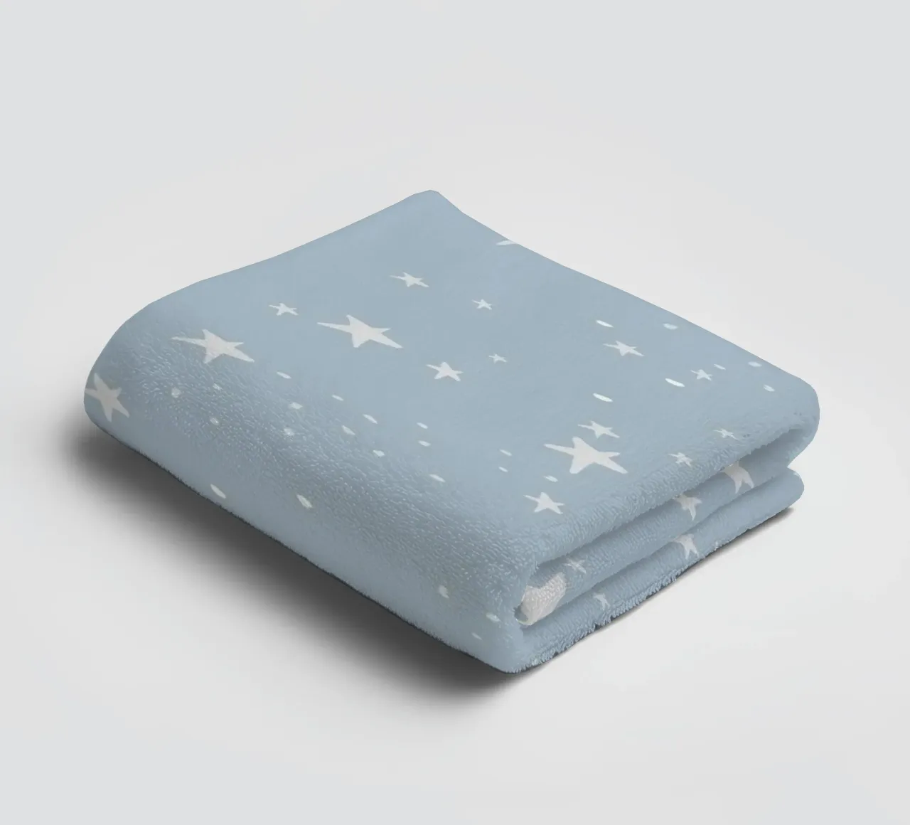 star shapes seamless pattern blue background towel by gulsengunel