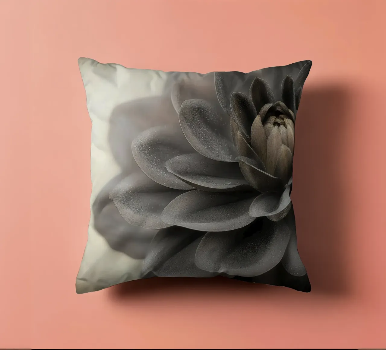 Fiore nero cuscino da Pictura