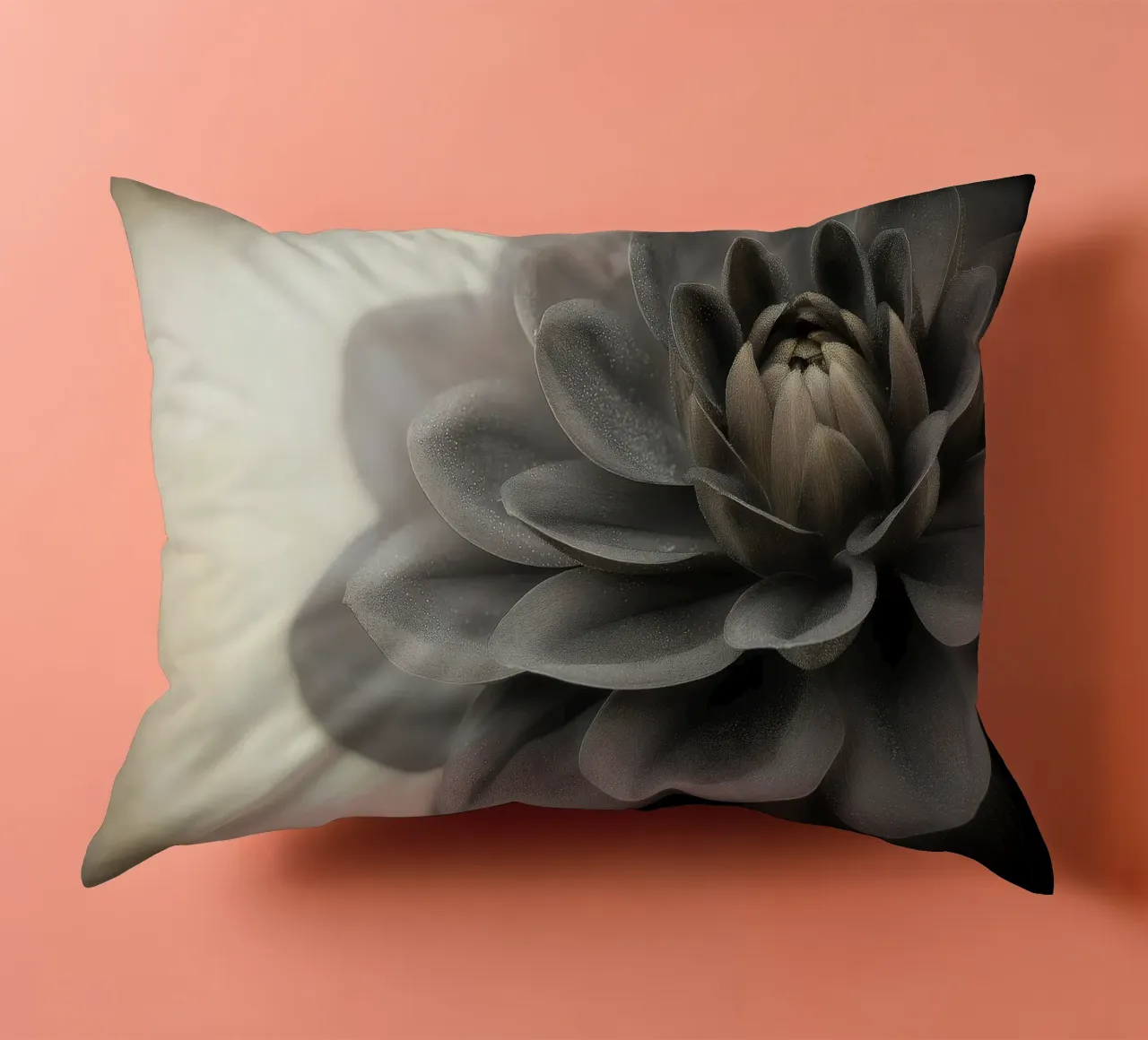 Fiore nero cuscino da Pictura