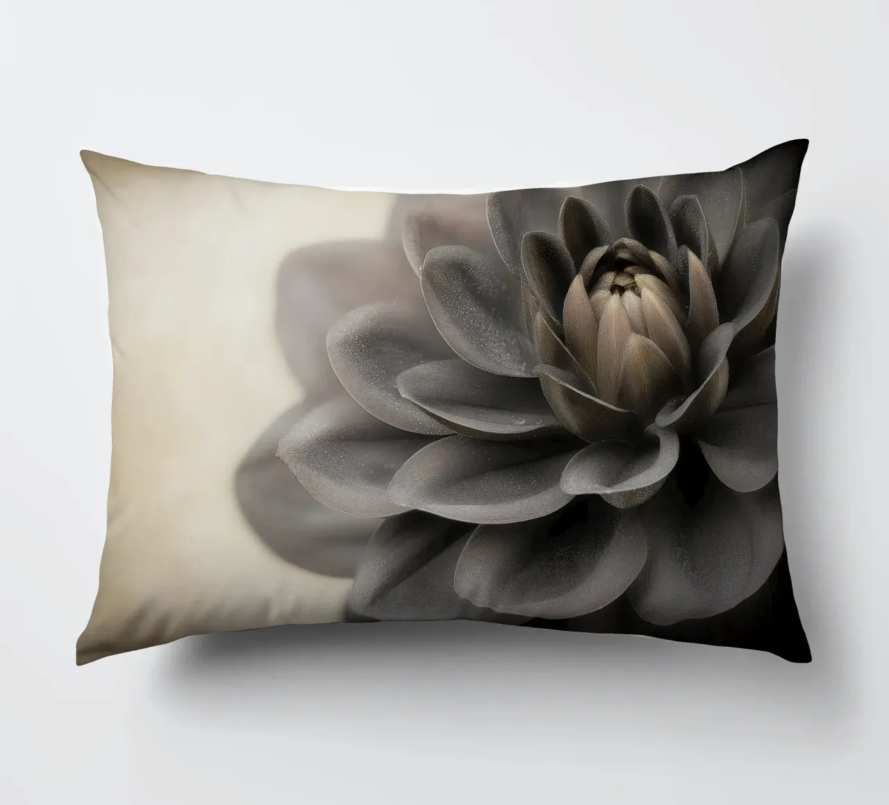 Fiore nero cuscino da Pictura