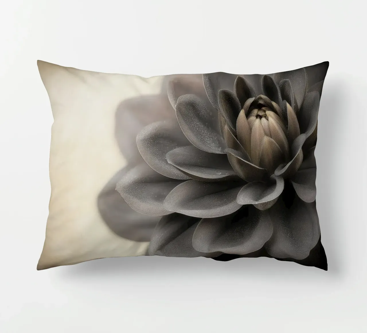 Fiore nero cuscino da Pictura