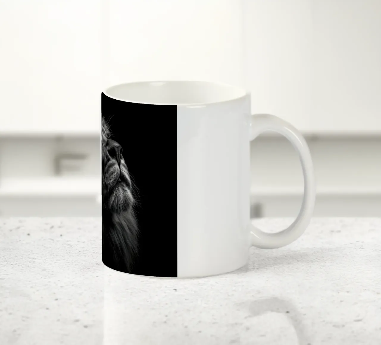 Ritratto di leone tazza in ceramica da Pictura