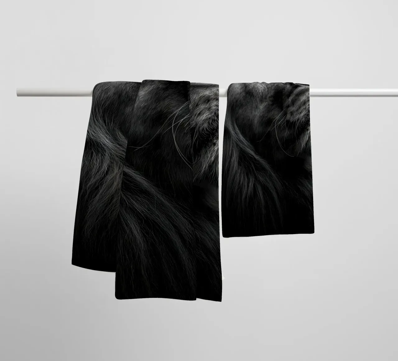 Retrato de un león toalla de baño de Pictura