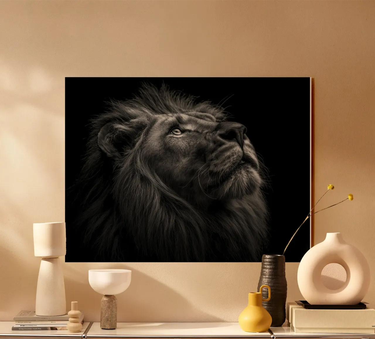 Retrato de un león metacrilato de Pictura