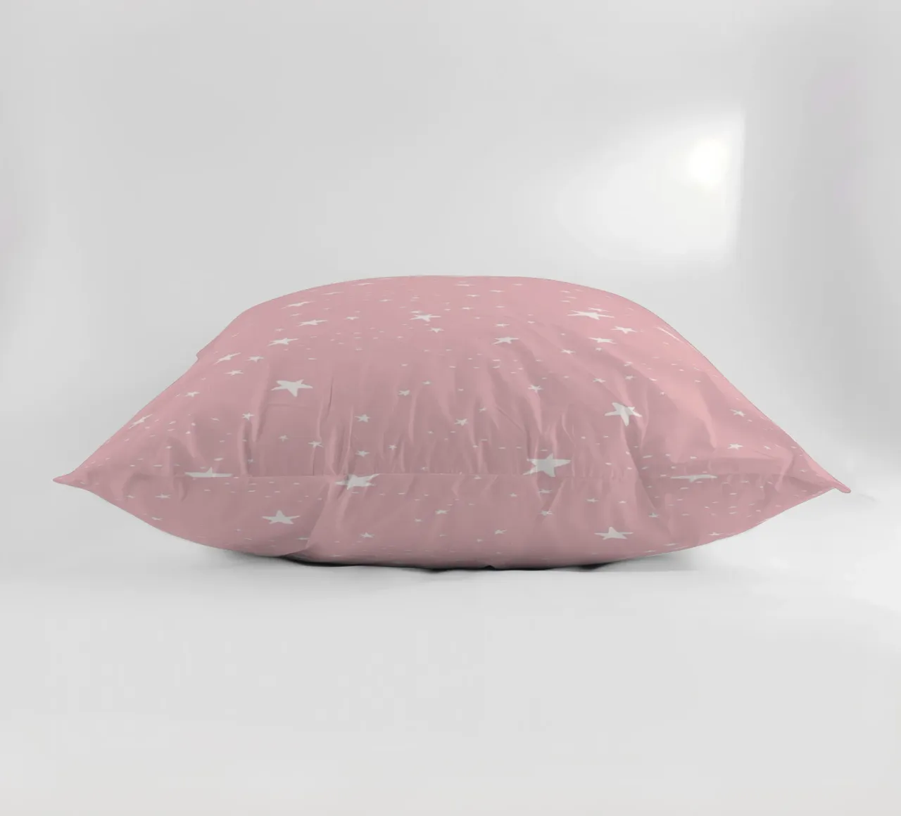 star shapes seamless pattern pink background decorative cushion by gulsengunel