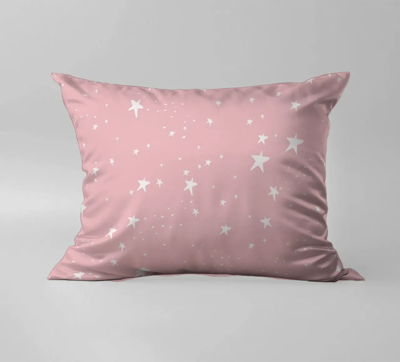 star shapes seamless pattern pink background decorative cushion by gulsengunel