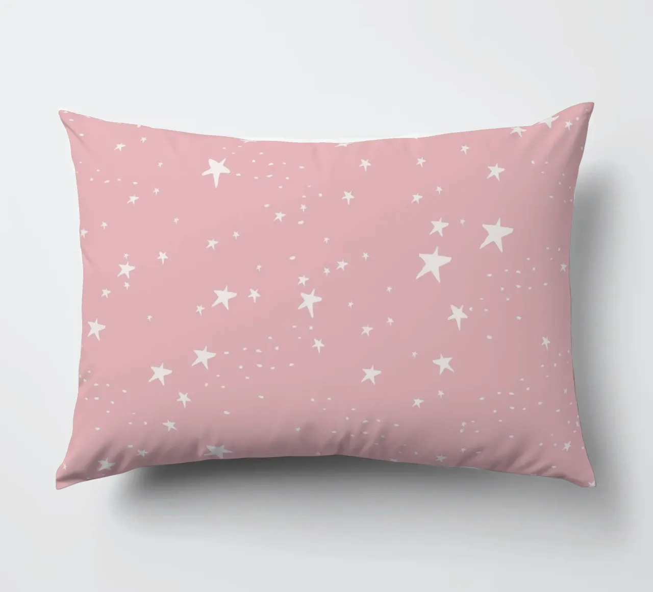 star shapes seamless pattern pink background decorative cushion by gulsengunel