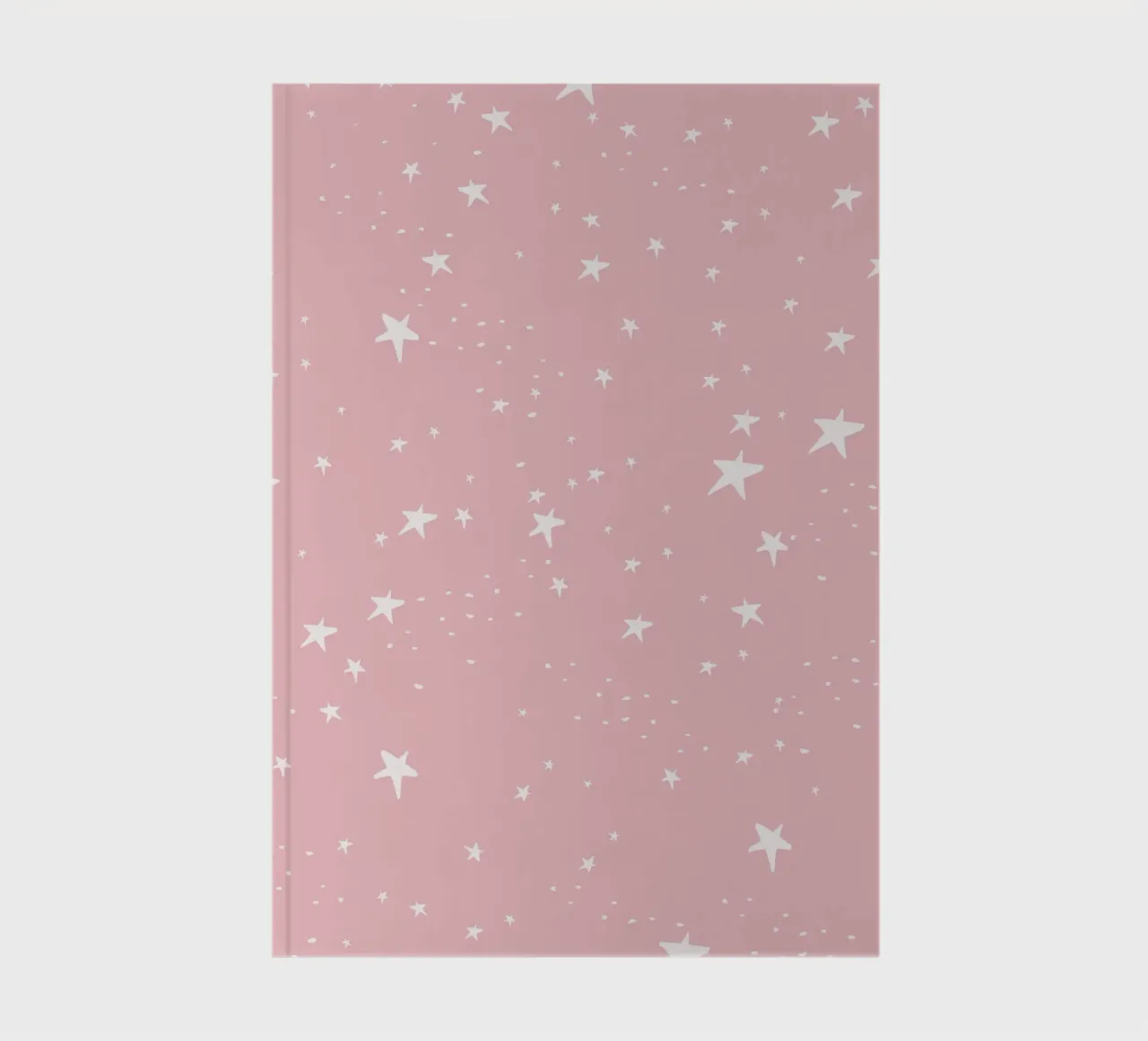 star shapes seamless pattern pink background notebook by gulsengunel