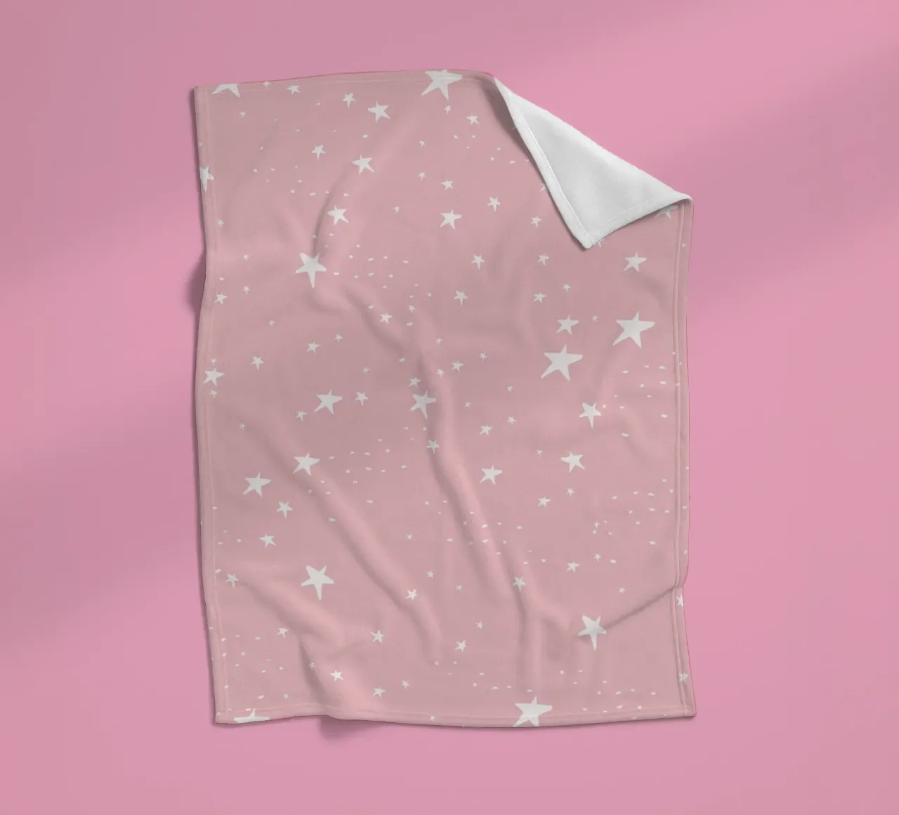 star shapes seamless pattern pink background fleece blanket by gulsengunel