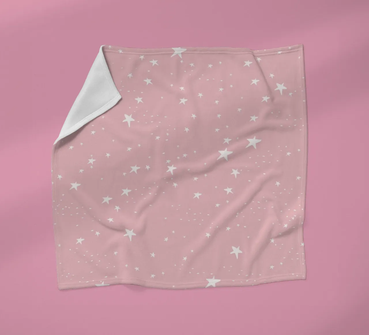 star shapes seamless pattern pink background fleece blanket by gulsengunel