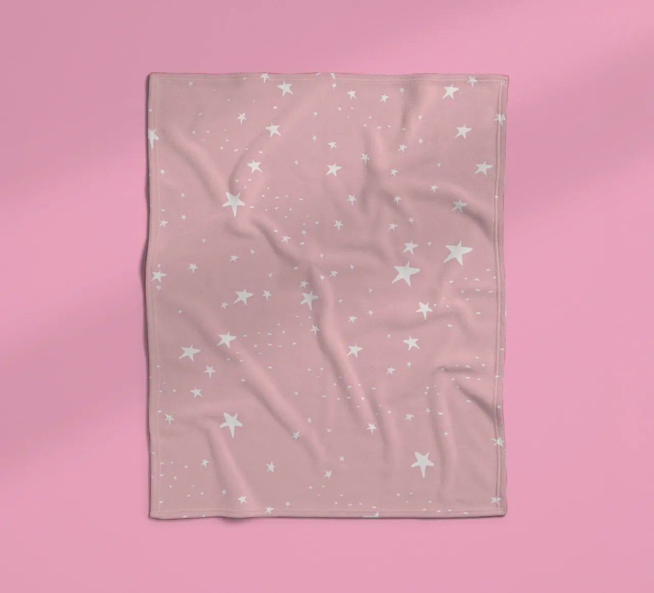 star shapes seamless pattern pink background fleece blanket by gulsengunel
