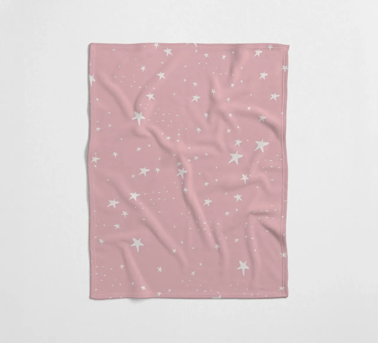star shapes seamless pattern pink background fleece blanket by gulsengunel