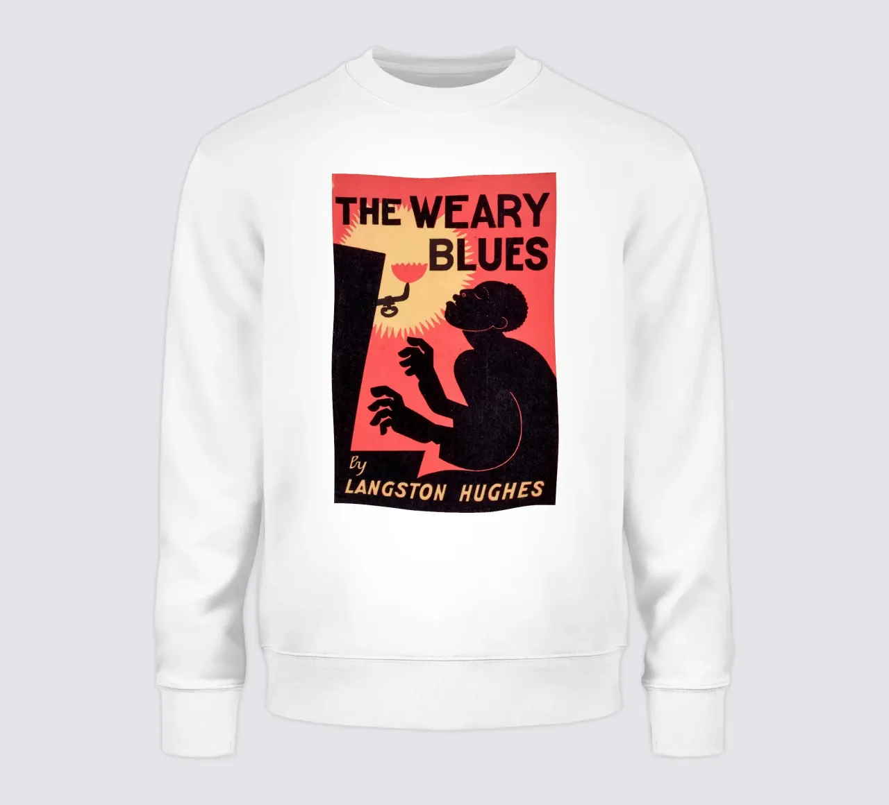 The Weary Blues - Poster d'autore ispirato a Langston Hughes (19 felpa da Classic Art Prints