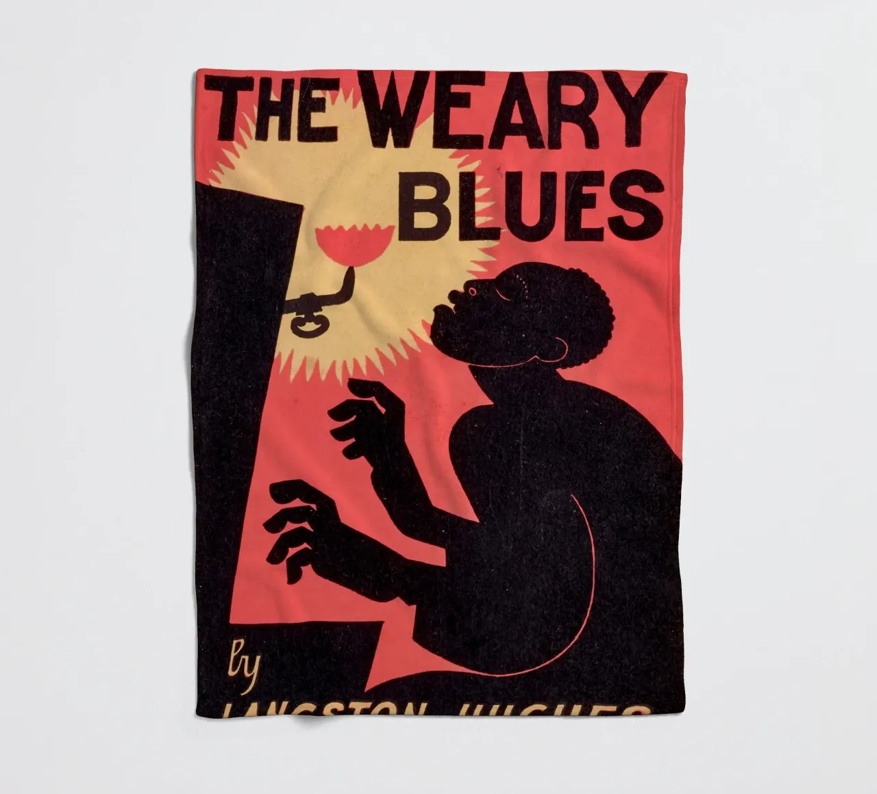 The Weary Blues - Poster d'autore ispirato a Langston Hughes (19 coperta in pile da Classic Art Prints
