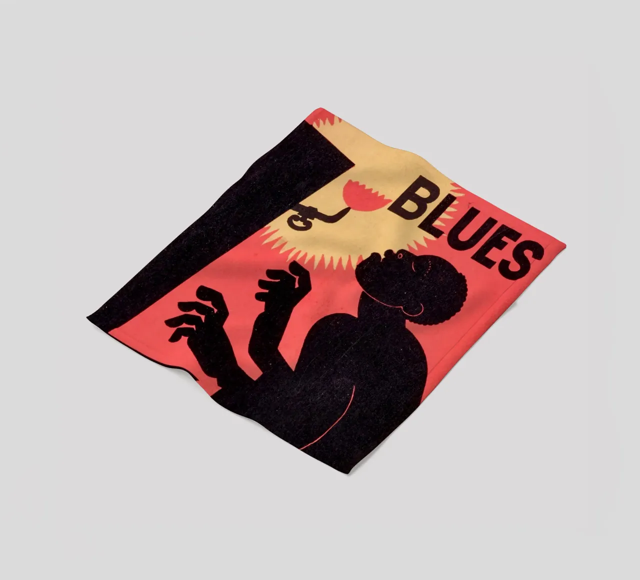 The Weary Blues - Poster d'autore ispirato a Langston Hughes (19 coperta in pile da Classic Art Prints