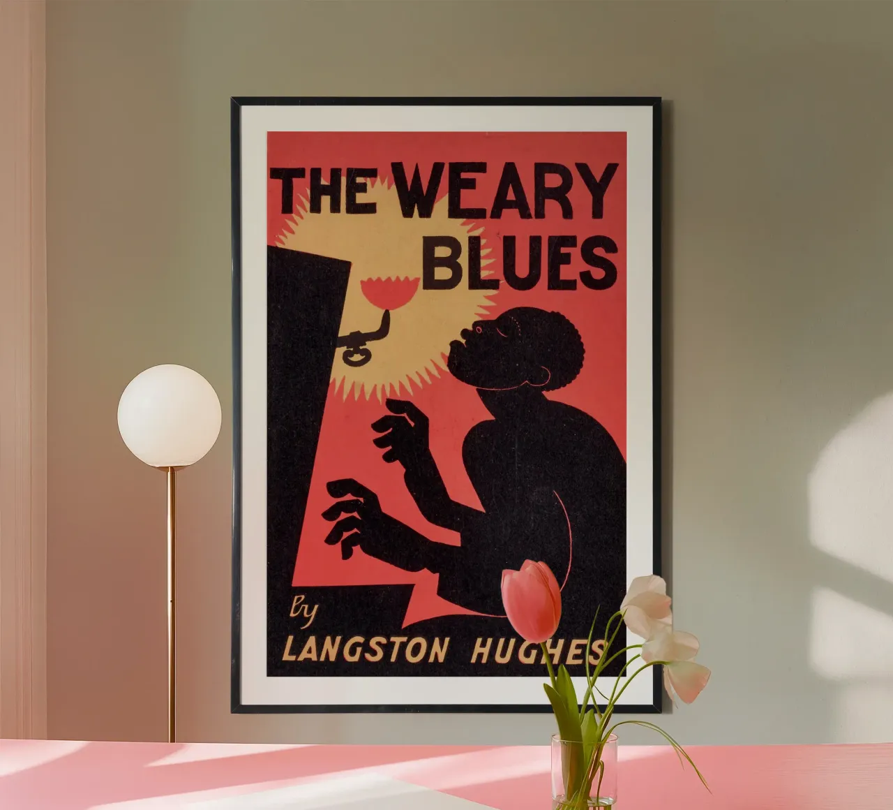 The Weary Blues - Poster Art geïnspireerd door Langston Hughes (19 poster van Classic Art Prints