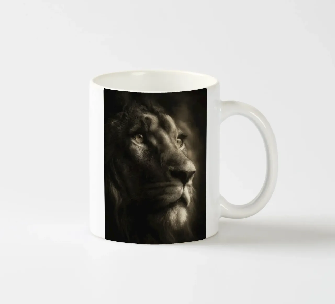 Ritratto di un leone tazza in ceramica da Pictura