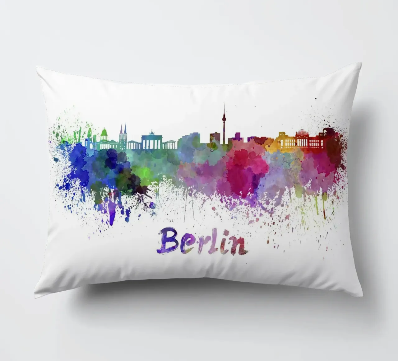 Berlin skyline decorative cushion by 🎨 Point and Art