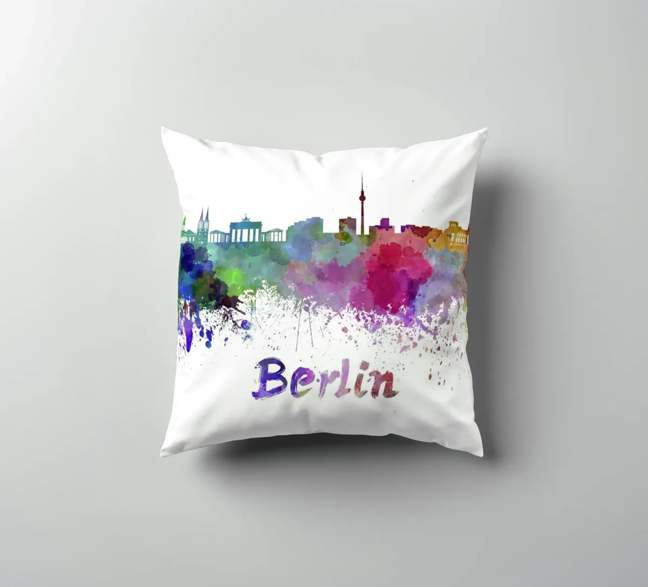 Berlin skyline decorative cushion by 🎨 Point and Art