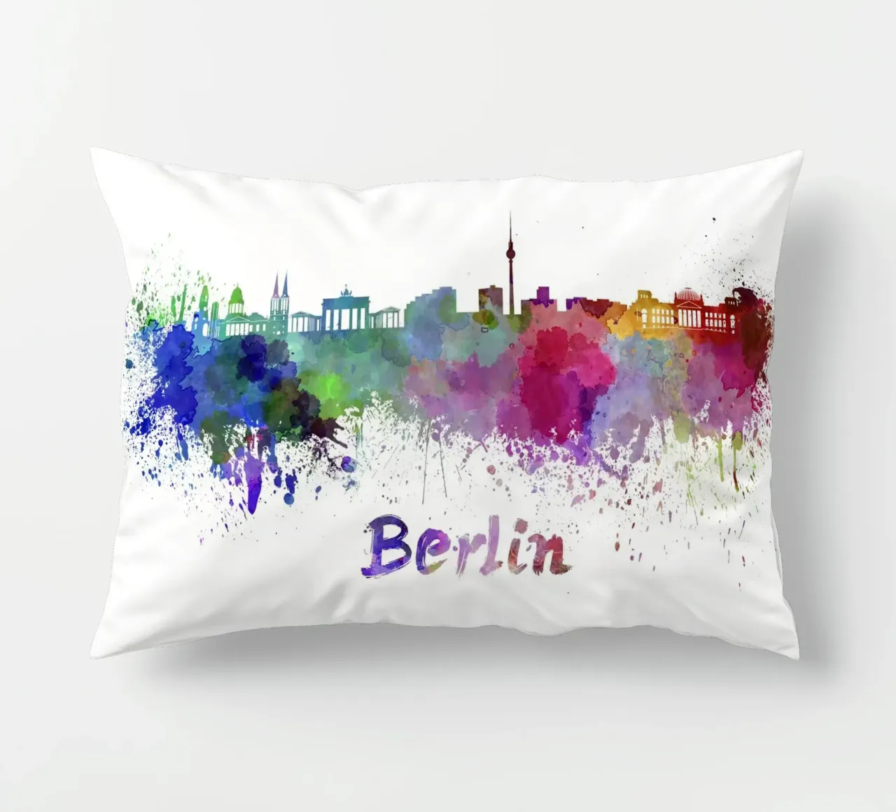 Berlin skyline decorative cushion by 🎨 Point and Art