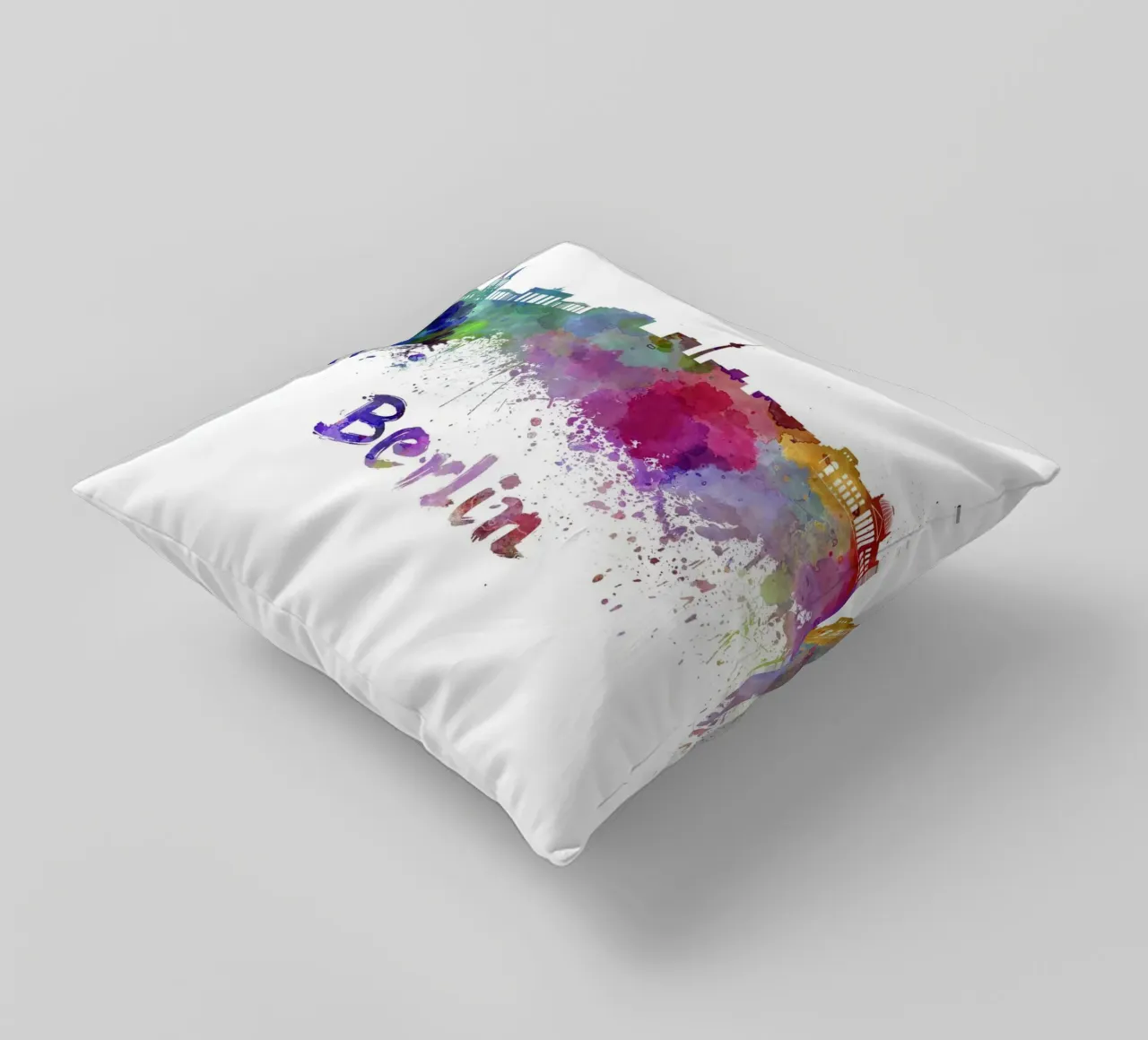 Berlin skyline decorative cushion by 🎨 Point and Art