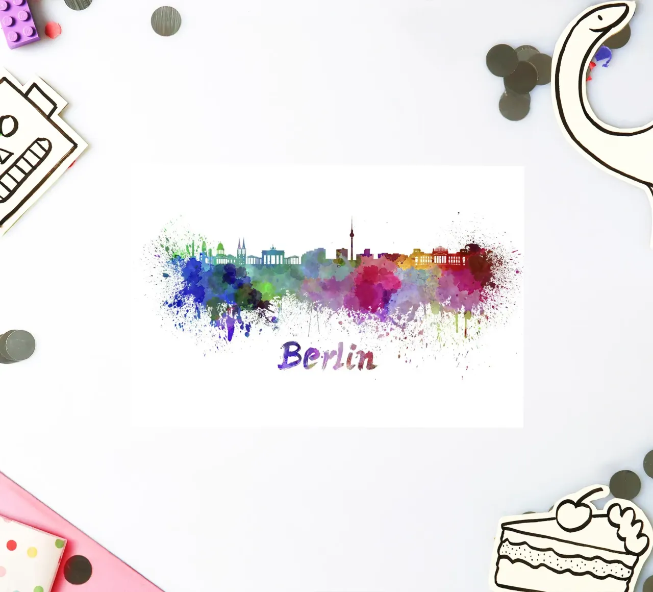 Berlin skyline sticker by 🎨 Point and Art