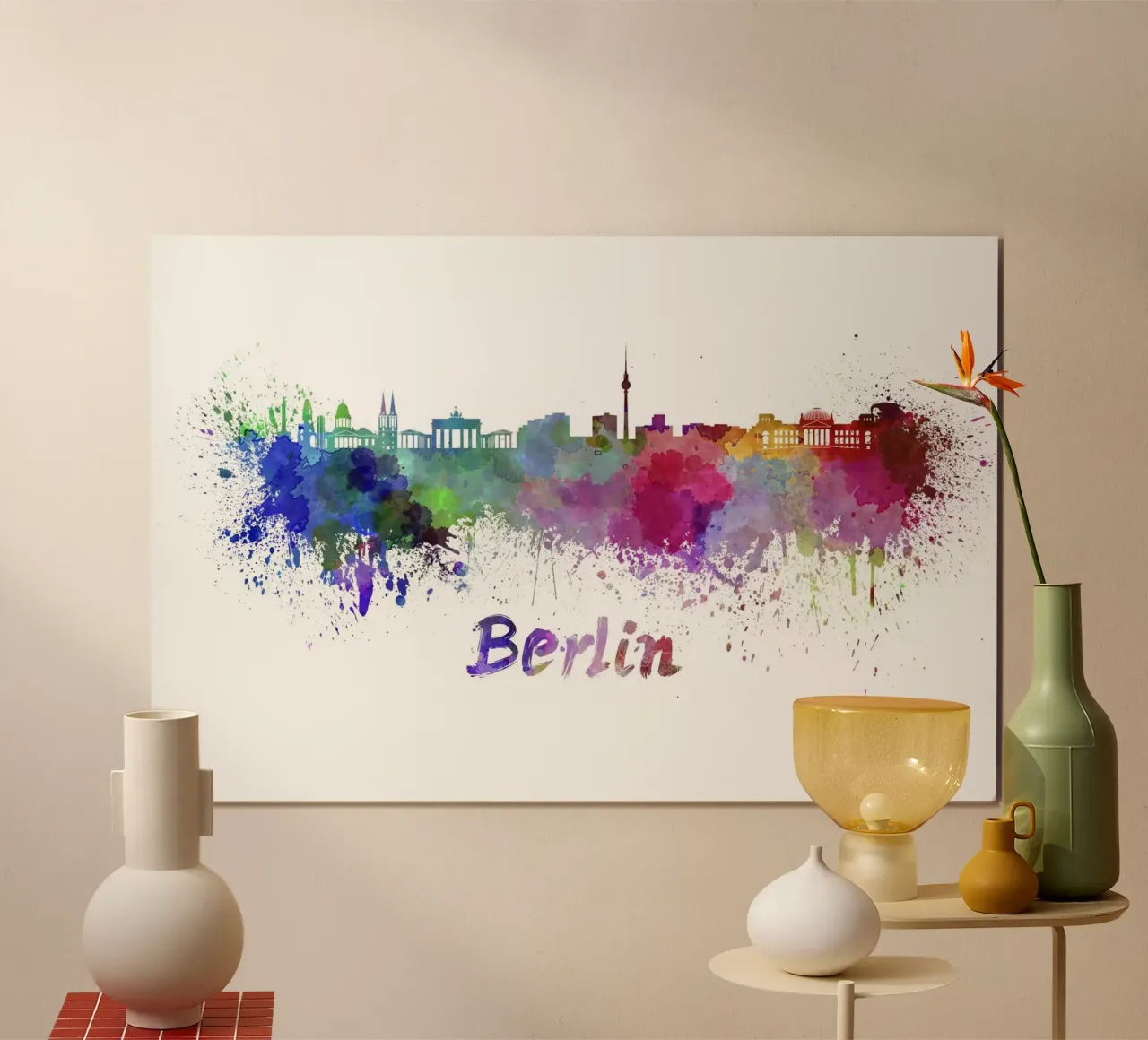 Lo skyline di Berlino carta hahnemühle da 🎨 Point and Art