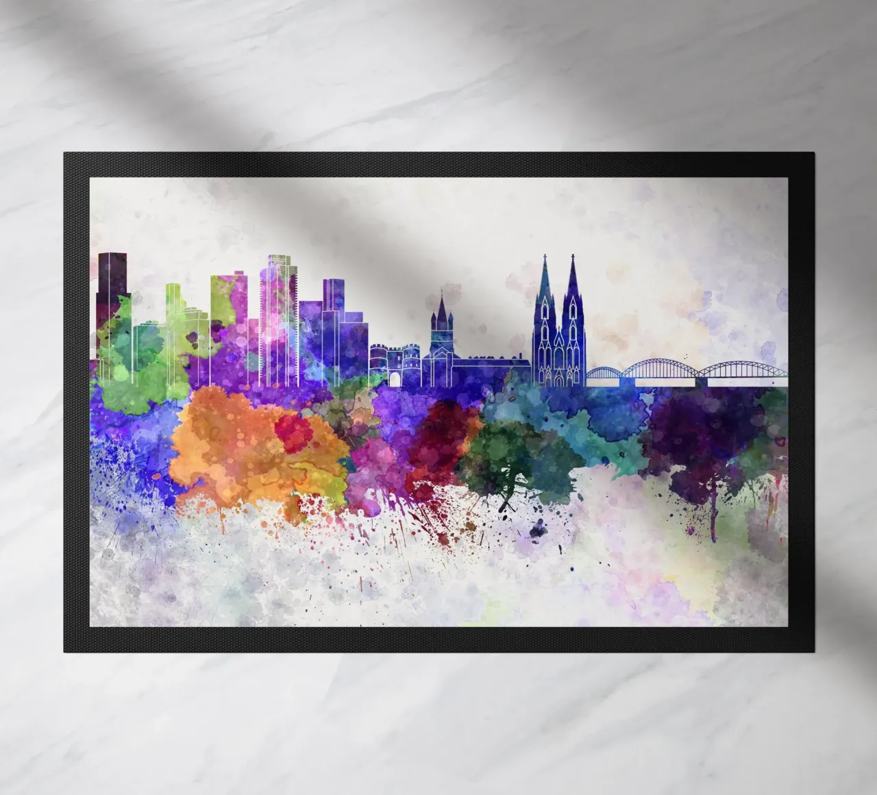 Lo skyline di Colonia zerbino da Point and Art