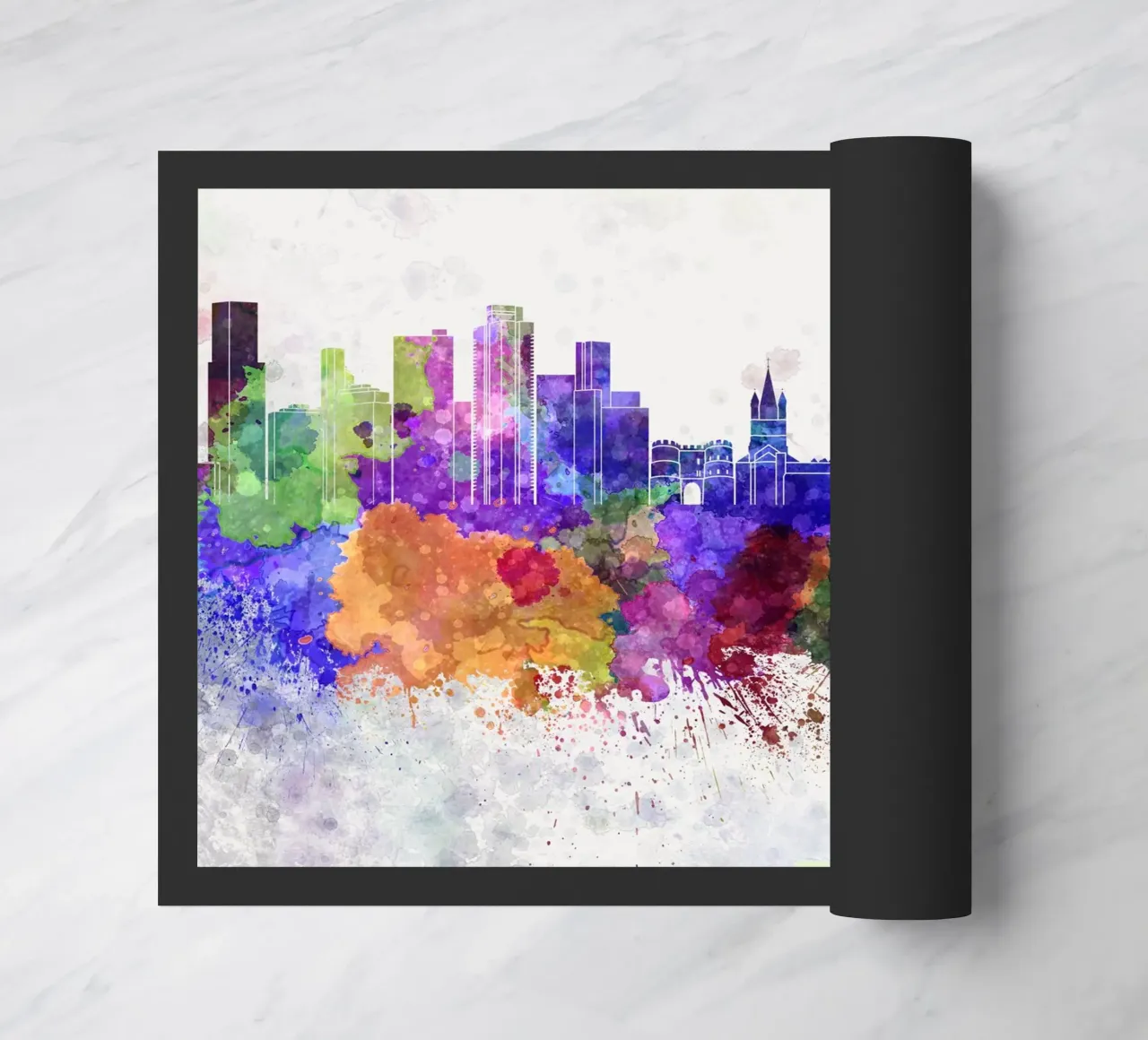 Lo skyline di Colonia zerbino da Point and Art