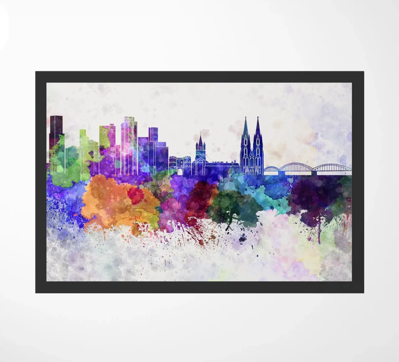 Lo skyline di Colonia zerbino da Point and Art