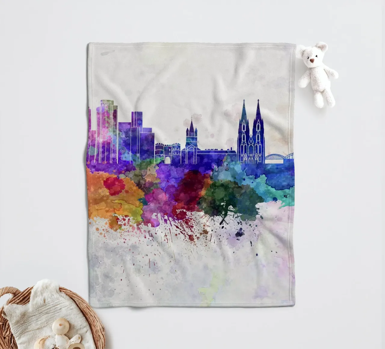 Lo skyline di Colonia coperta in pile da 🎨 Point and Art