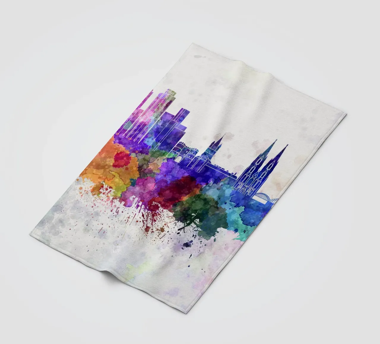 Lo skyline di Colonia coperta in pile da 🎨 Point and Art