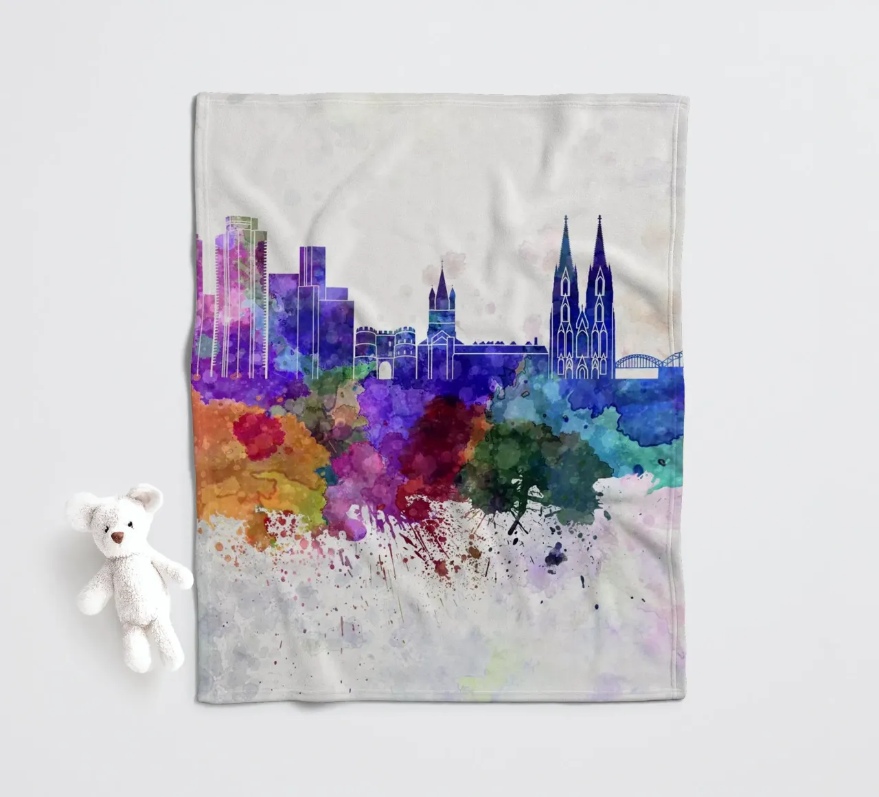 Lo skyline di Colonia coperta in pile da 🎨 Point and Art