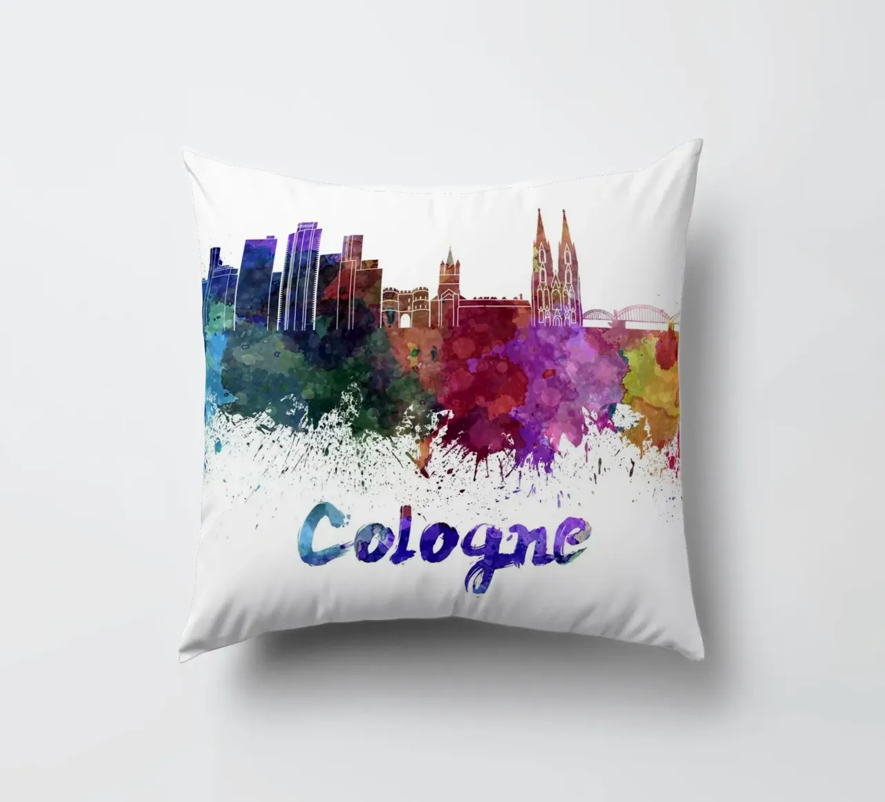 Lo skyline di Colonia cuscino da 🎨 Point and Art