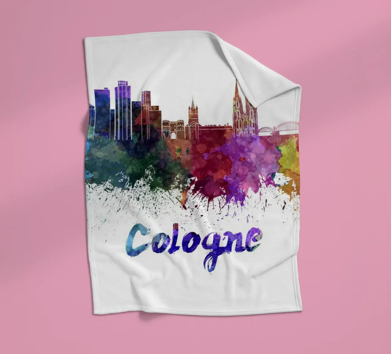 Lo skyline di Colonia coperta in pile da 🎨 Point and Art