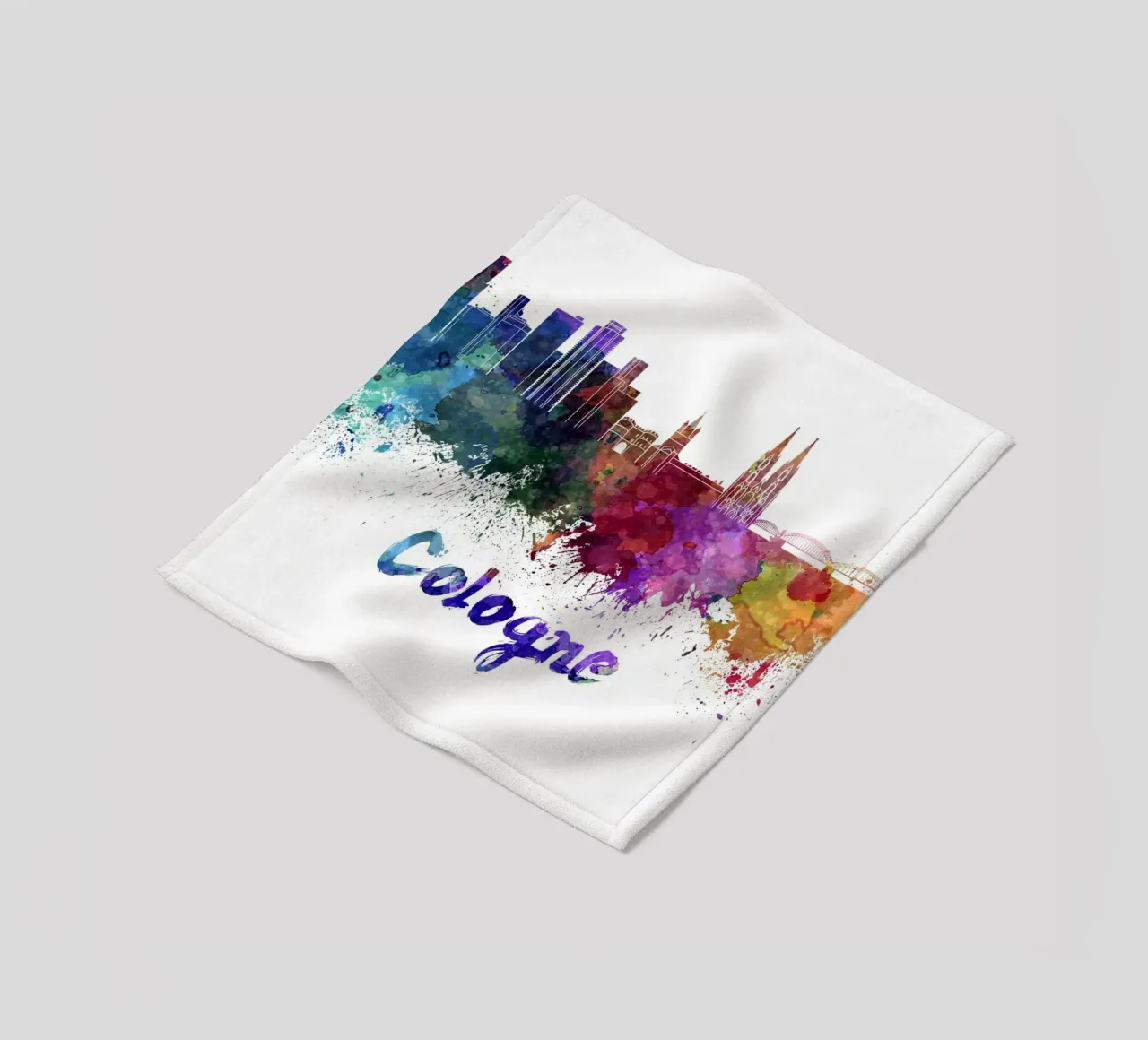 Lo skyline di Colonia coperta in pile da 🎨 Point and Art