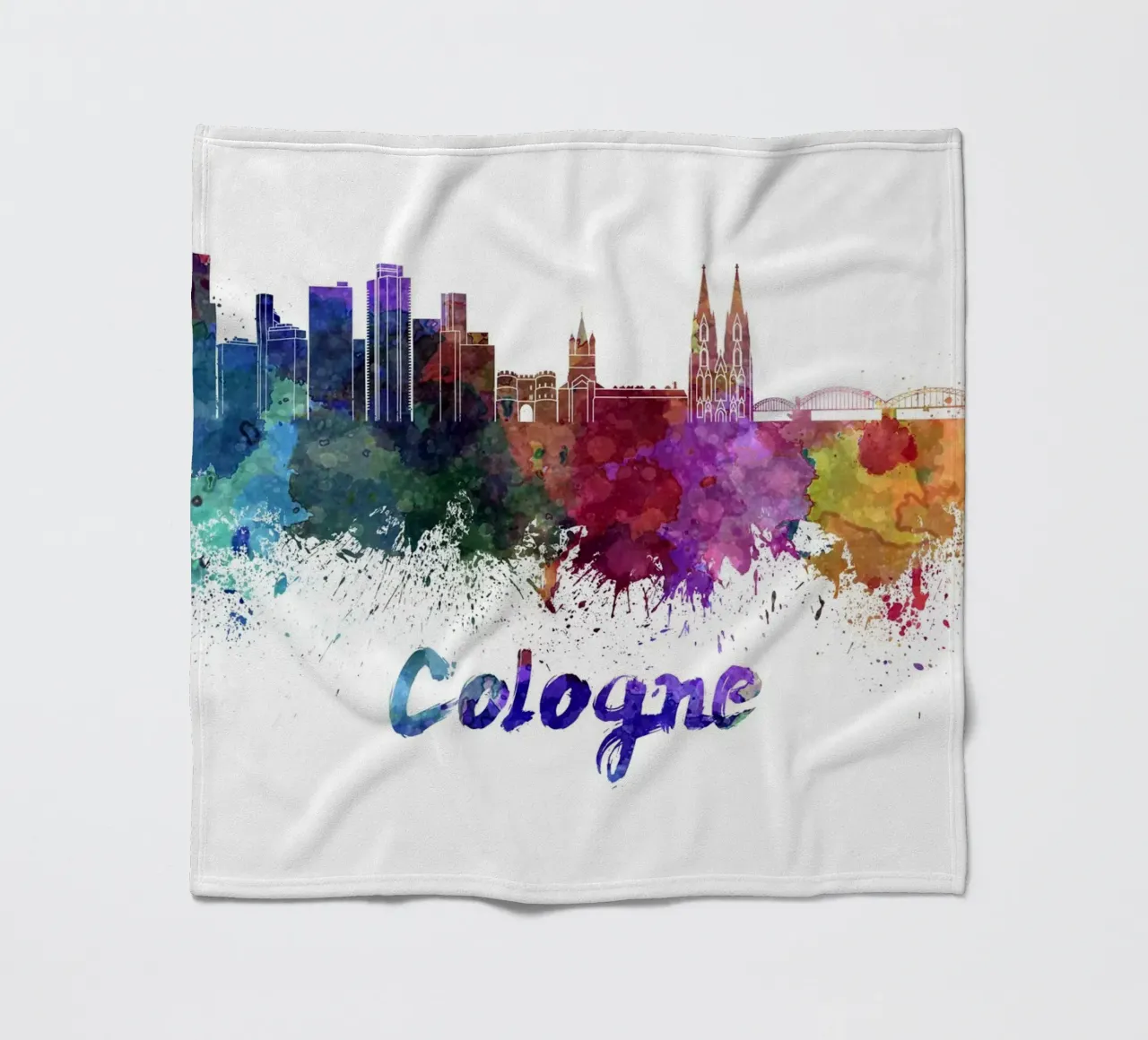 Lo skyline di Colonia coperta in pile da 🎨 Point and Art