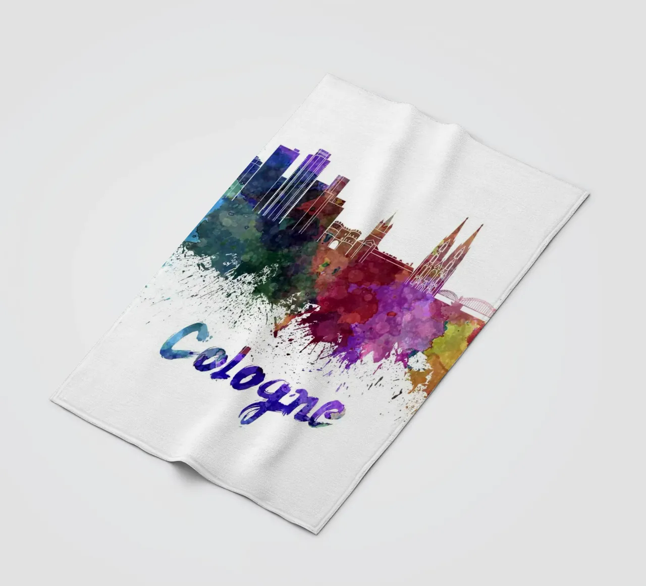 Lo skyline di Colonia coperta in pile da 🎨 Point and Art
