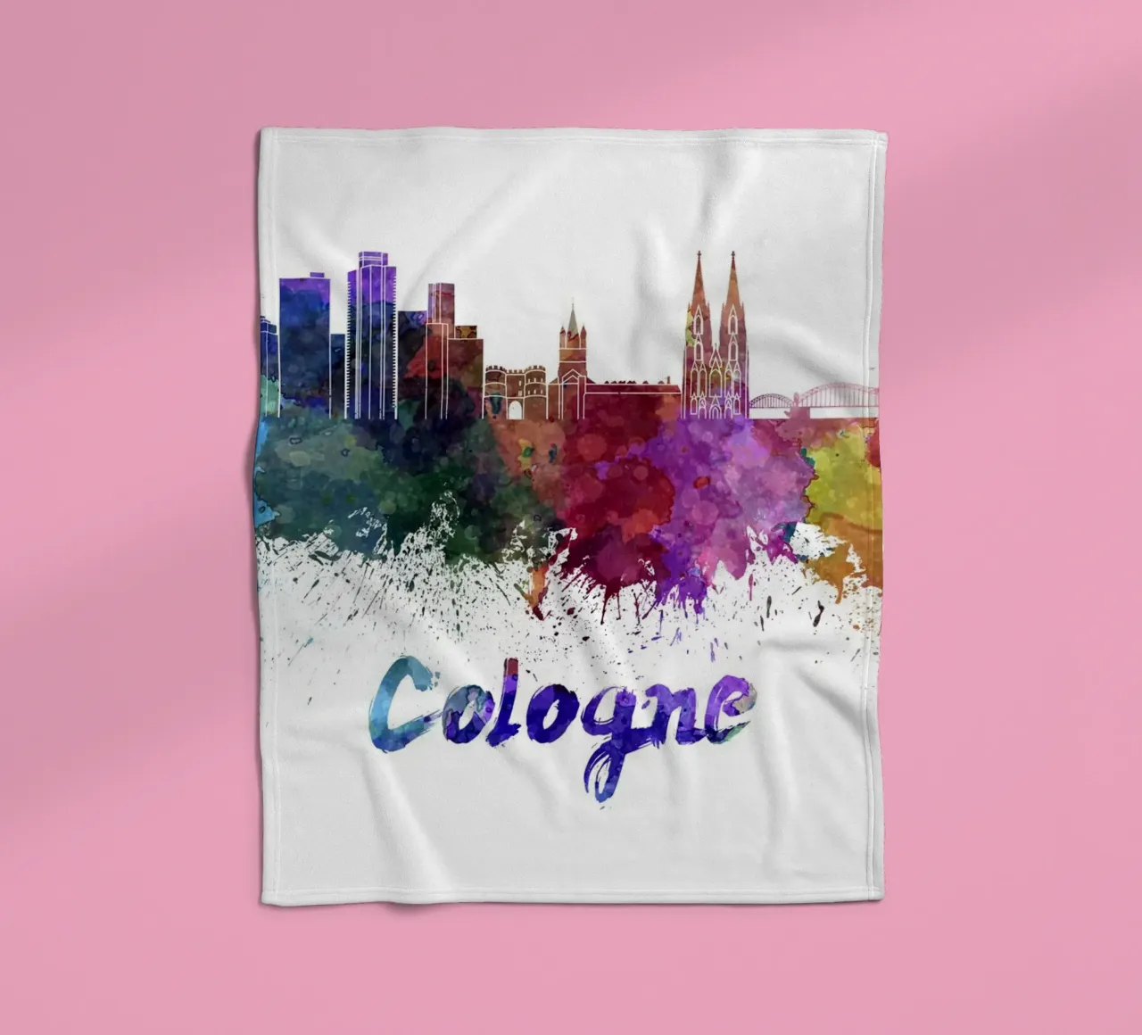 Lo skyline di Colonia coperta in pile da 🎨 Point and Art