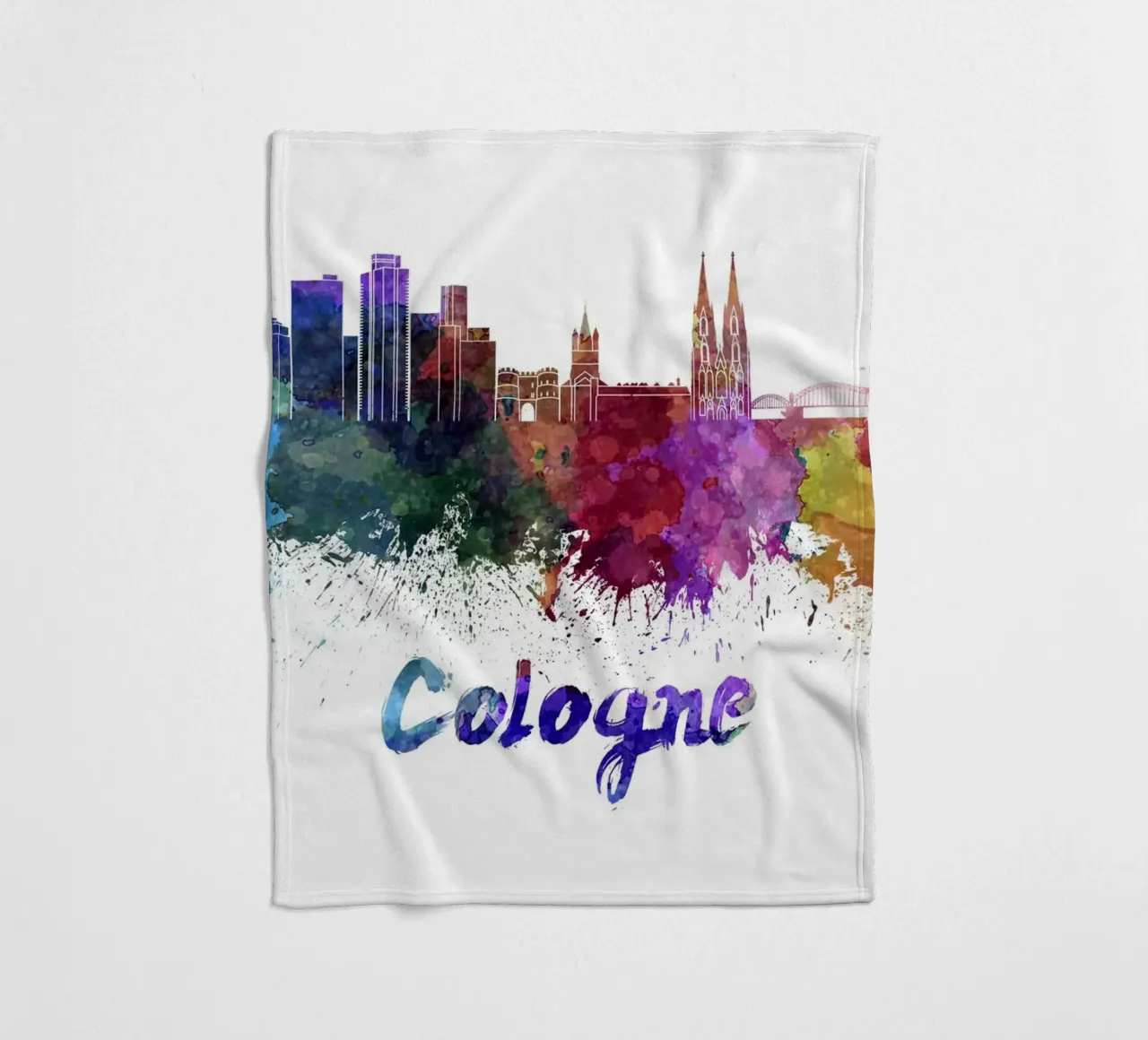 Lo skyline di Colonia coperta in pile da 🎨 Point and Art
