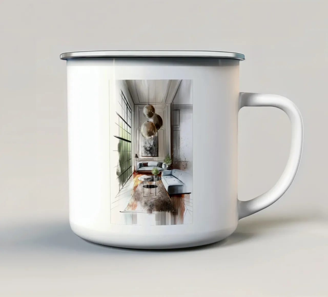 Interior tazza in smalto da sketch_visual_studio