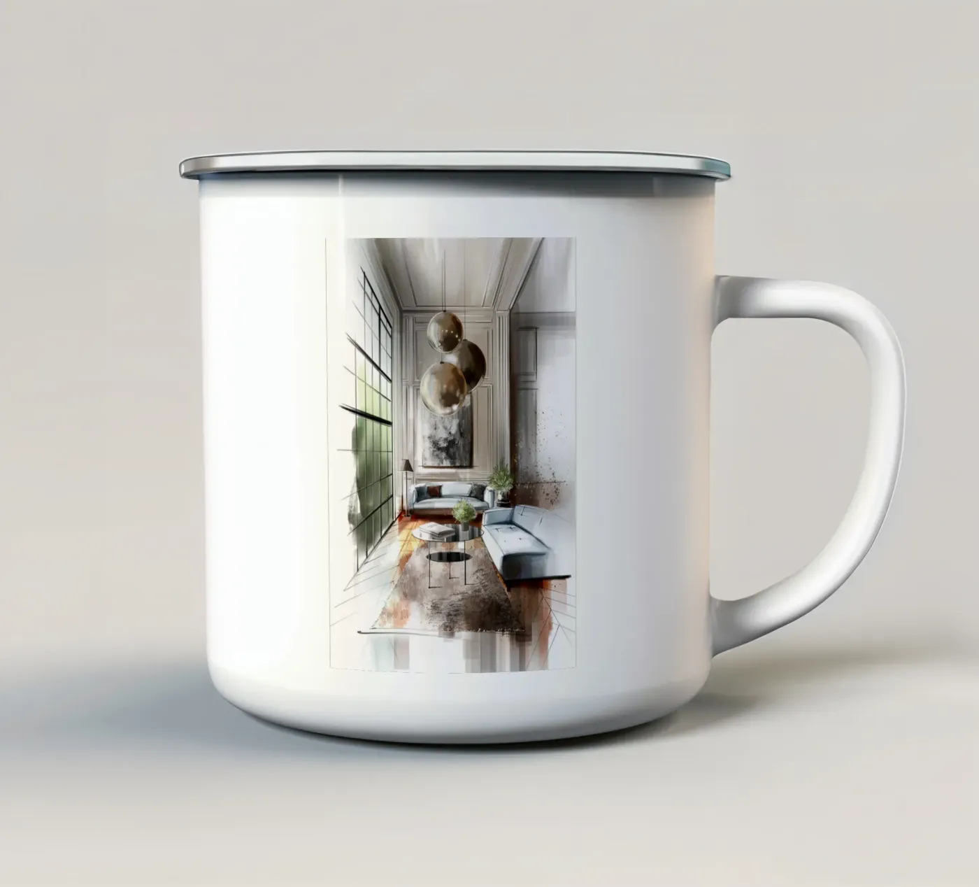 Interior enamel mug by by elle arts