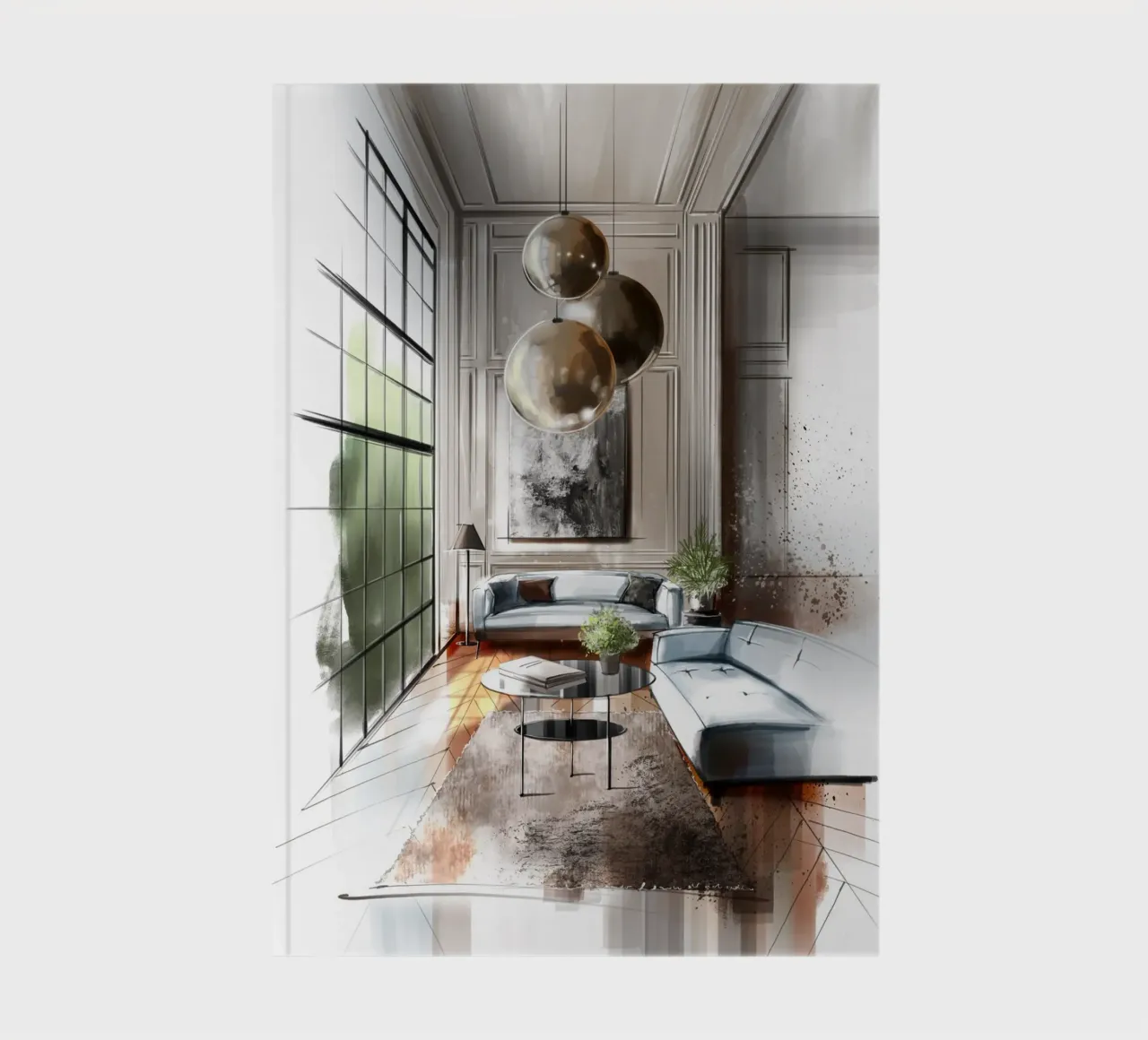 Interior notebook by sketch_visual_studio