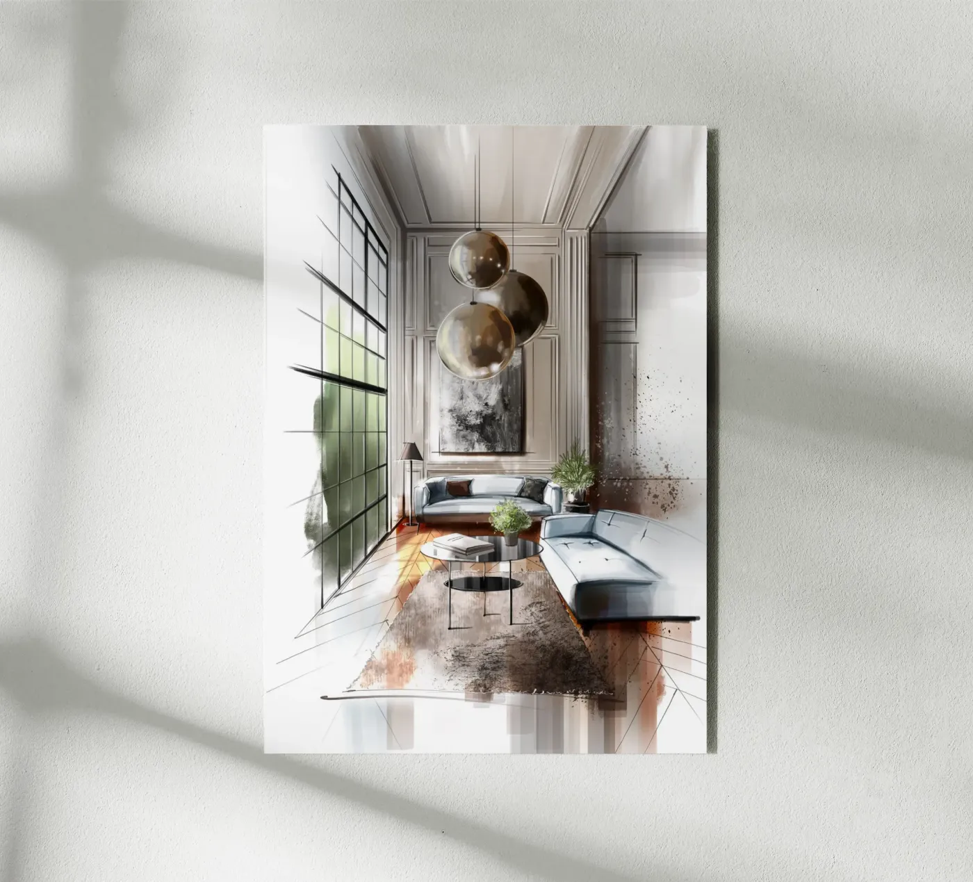 Interior alluminio dibond da by elle arts