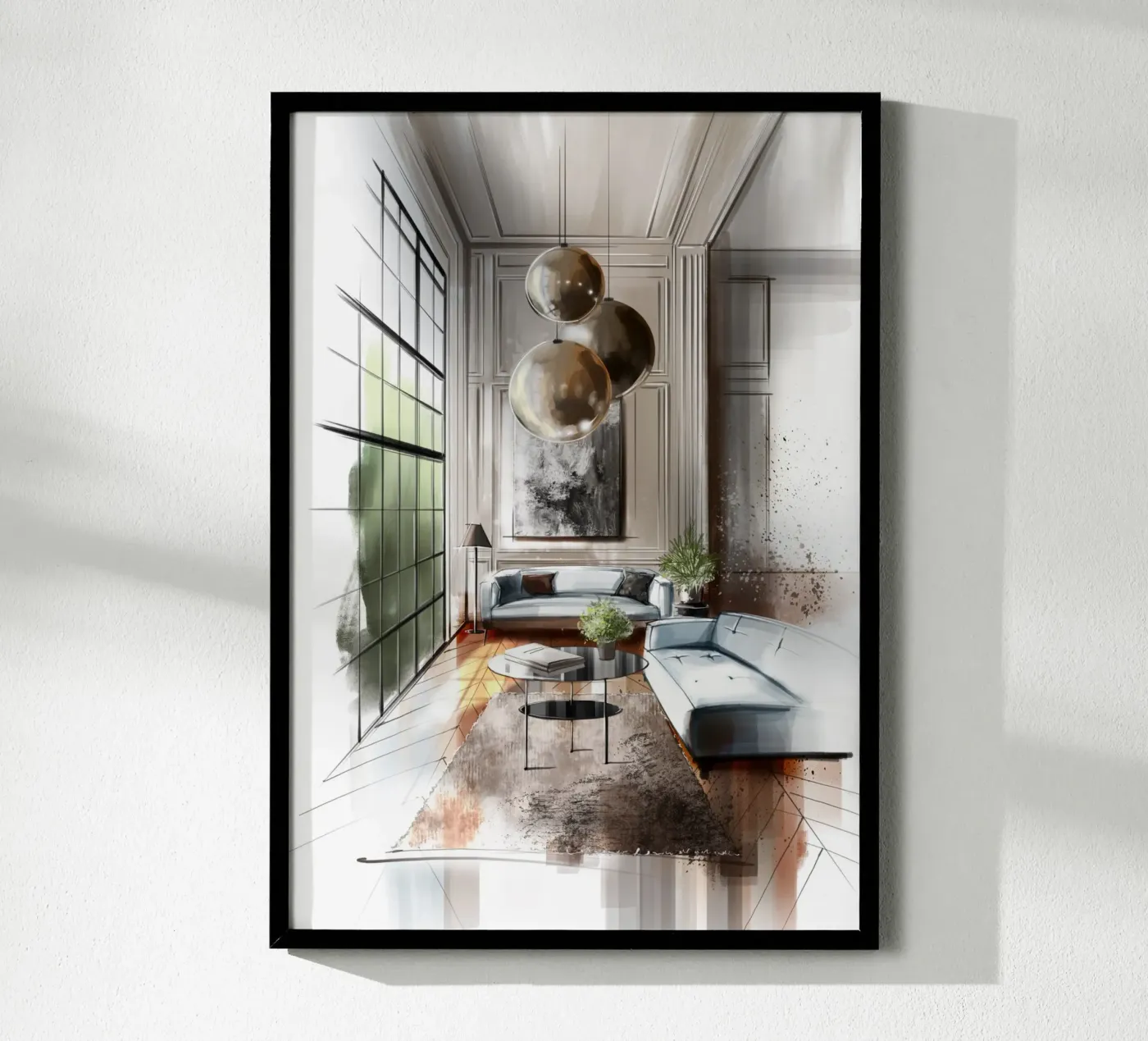 Interior poster van by elle arts