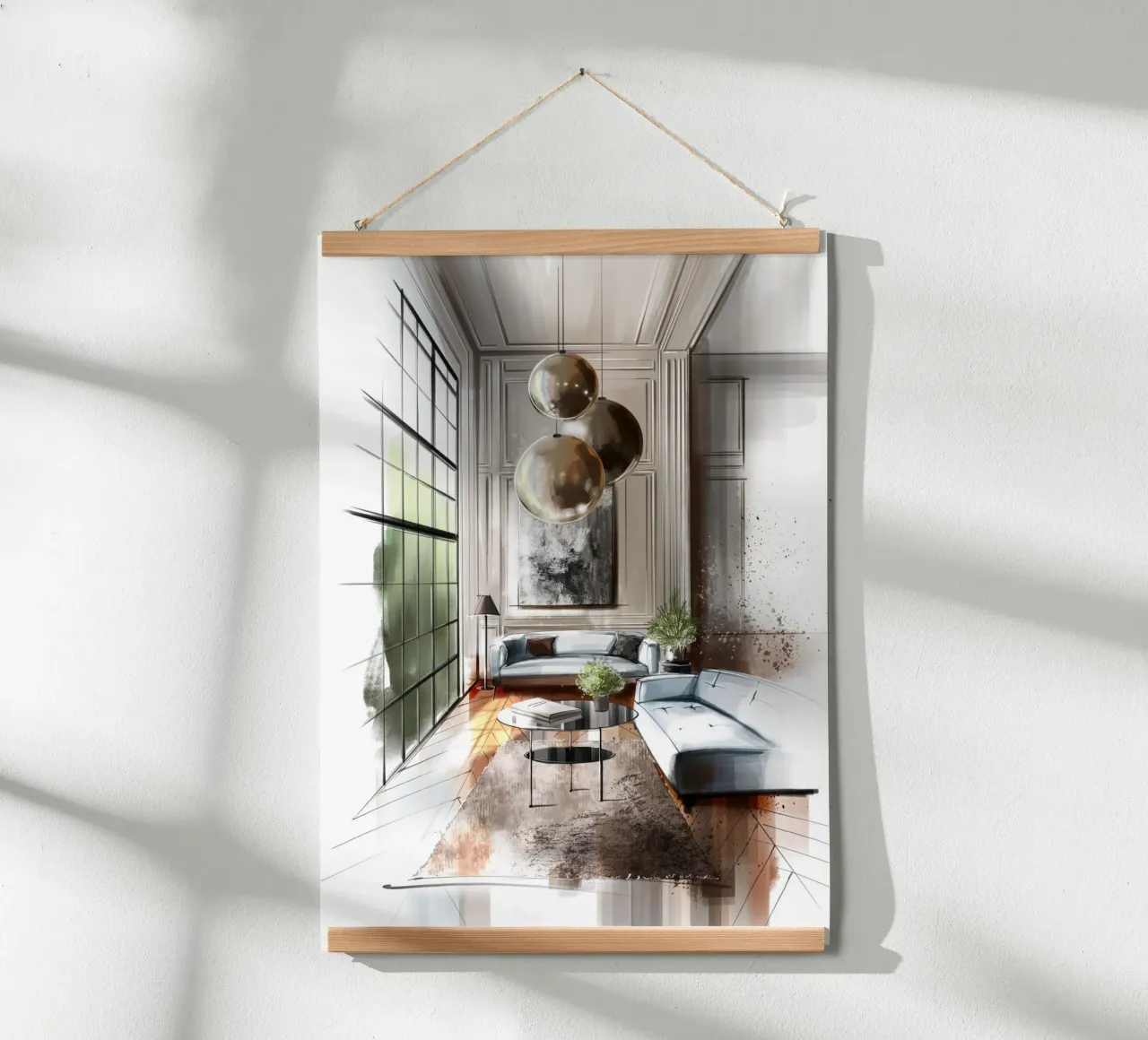 Interior poster van sketch_visual_studio