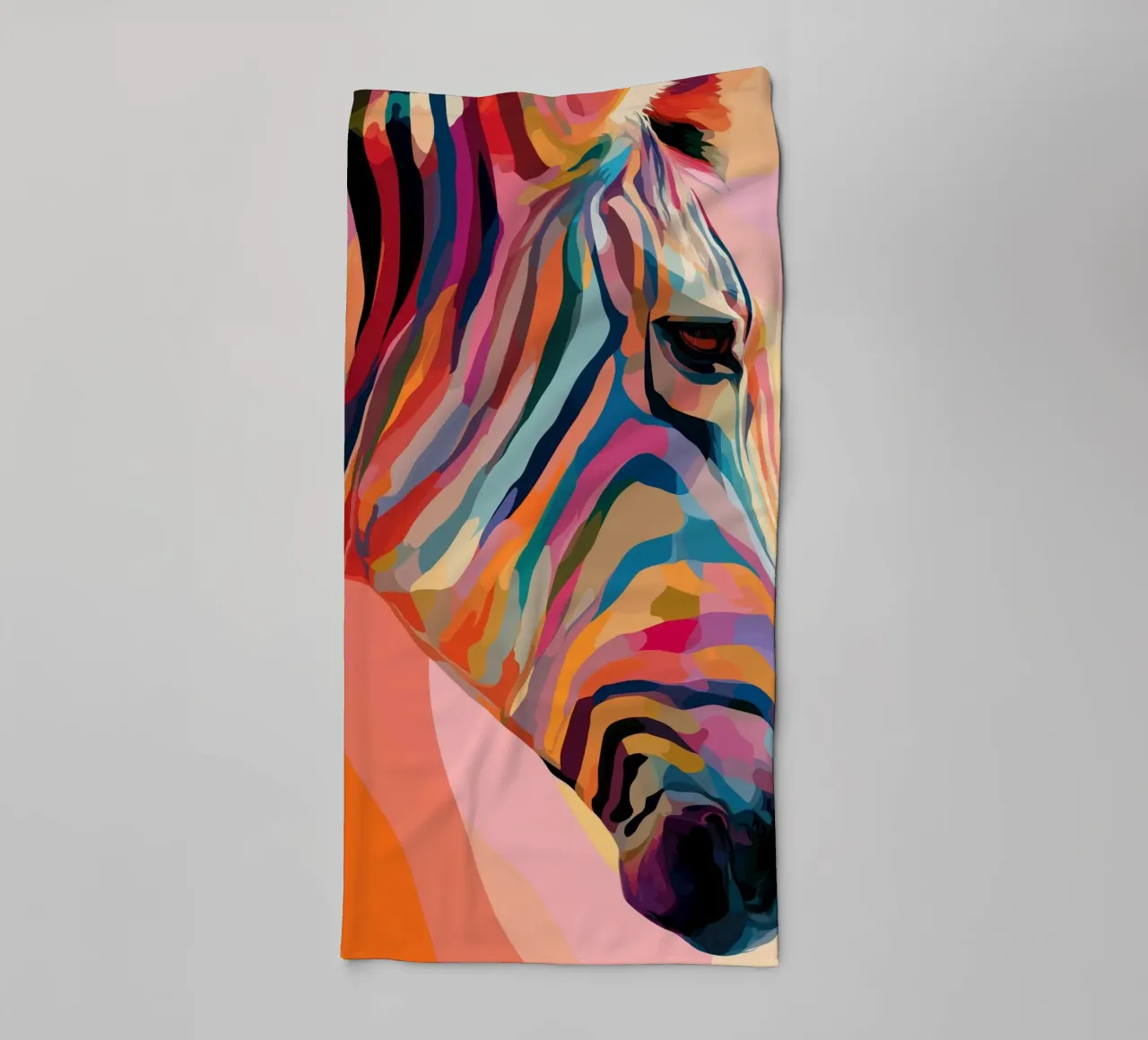 Zebra colorata asciugamano da bagno da Pictura