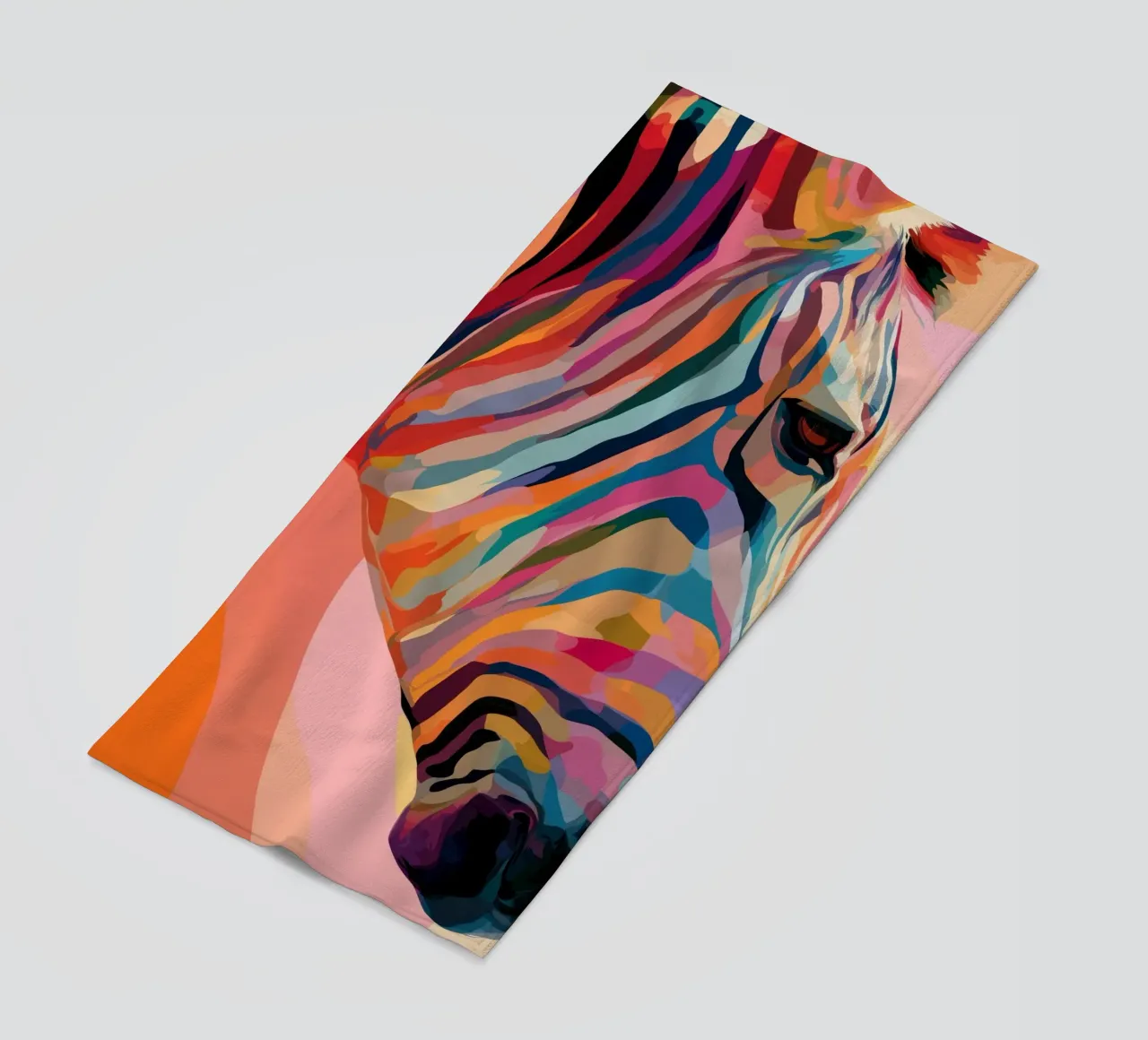 Zebra colorata telo mare da Pictura