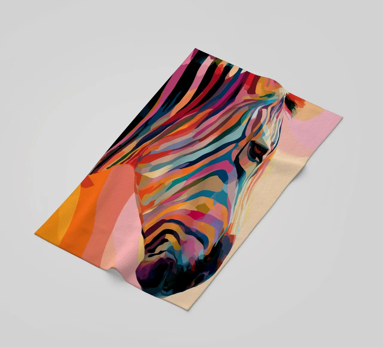 Zebra colorata telo mare da Pictura