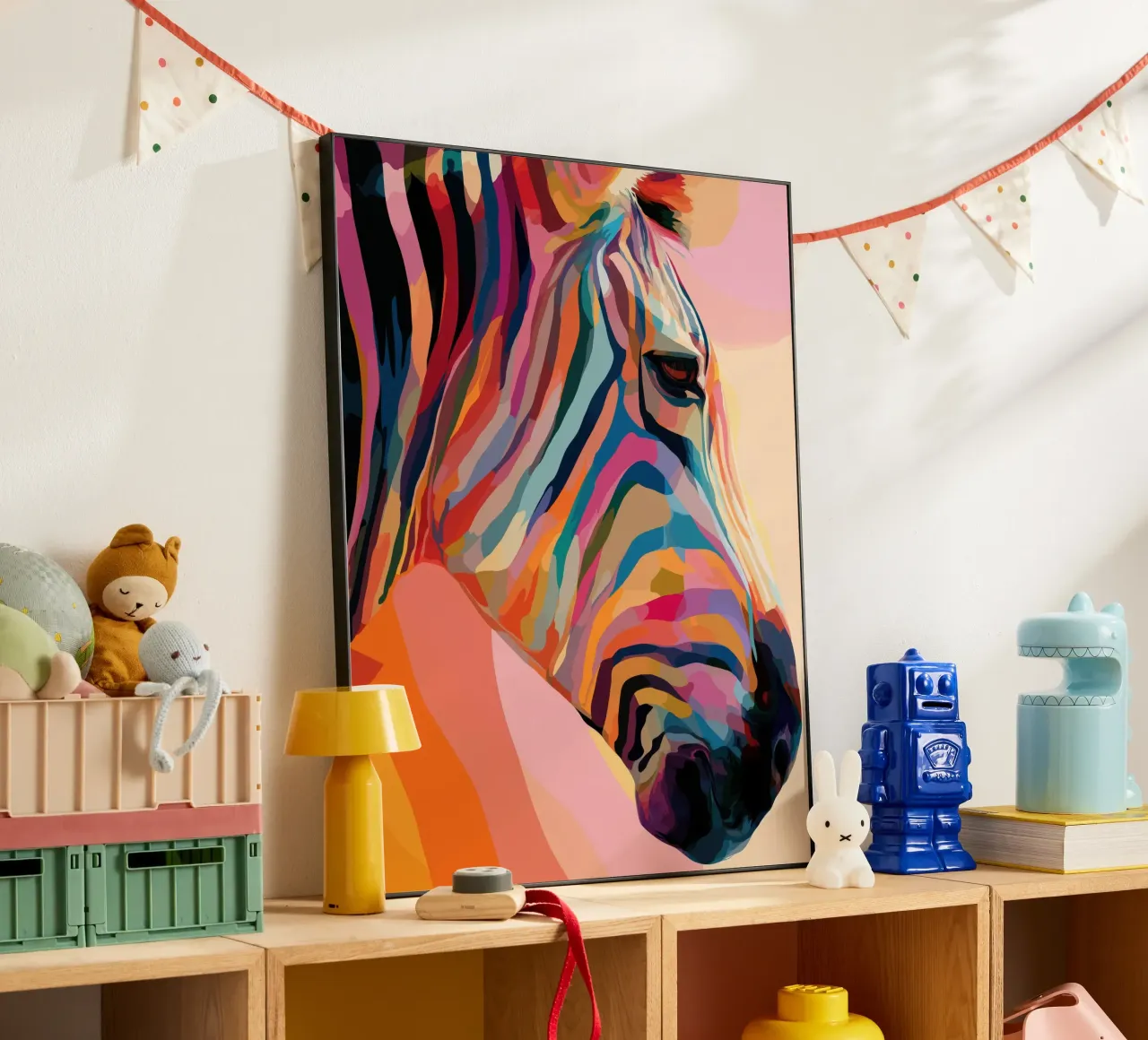 Zebra colorata alluminio dibond da Pictura